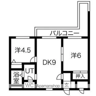 アムール南郷【302号室】の間取り