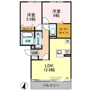 ロイヤルガーデンコート新和 A【3階】の間取り