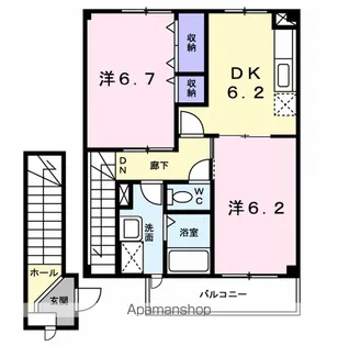 ソシアノールⅡ【2階】の間取り