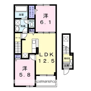 コージーワン【2階】の間取り