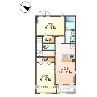 オータム リーブスⅡ【201号室】の間取り