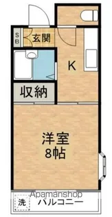 コーポパレス【3階】の間取り