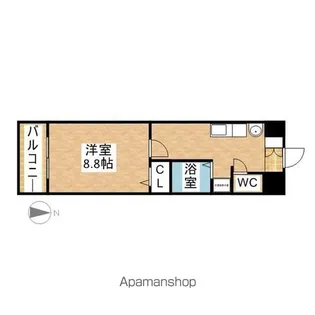 ソレアード関戸【7階】の間取り