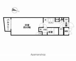 N35 EAST【8階】の間取り