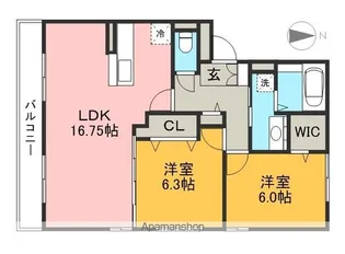 サンハイム【3階】の間取り