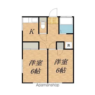 高岡荘【A号室】の間取り