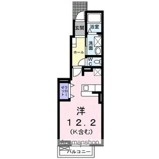 メゾン カルム【1階】の間取り