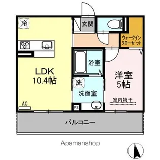 アルモニー B棟【2階】の間取り