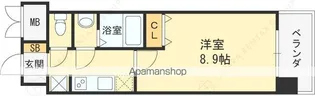 スプランディッド京橋EAST【6階】の間取り