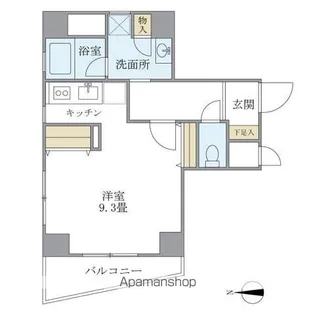 1Kの間取り画像