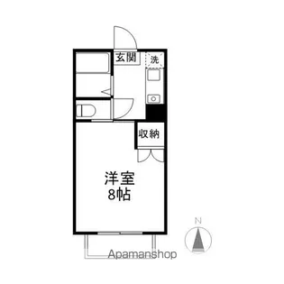 パークシティ若里【1階】の間取り