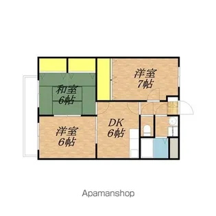 ファミール三国【305号室】の間取り