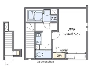 クレイノボー ビラージュⅢ【201号室】の間取り