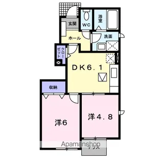 ルミエール市姫【1階】の間取り