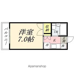 セリーヌ伊島【4階】の間取り