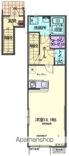 MAISON DE SHILVA ⅢB【210号室】の間取り