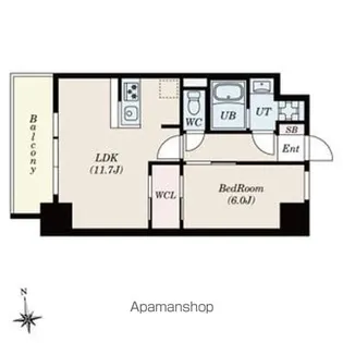 SーRESIDENCE桜本町AWESOME【10階】の間取り