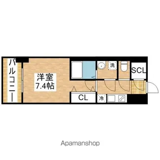 S-RESIDENCE池下駅前【6階】の間取り