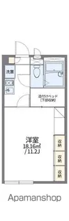 レオパレスエスポアール2番館【206号室】の間取り