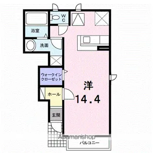 メゾン・ラ・ジェルメ【105号室】の間取り