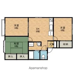 グランディール【2階】の間取り