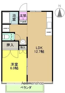 マンションハウスパートⅢ【202号室】の間取り