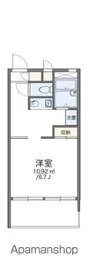 レオパレスレヴェルベールⅠ【105号室】の間取り