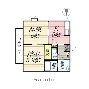 メルベーユ アン【2階】の間取り