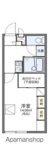 レオパレスLA CASTANA【106号室】の間取り