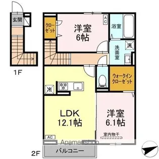 サニーコート木之庄【2階】の間取り