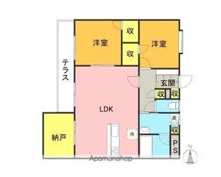 BRAST城西【3階】の間取り