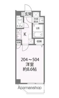 パークレジデンス八幡【404号室】の間取り