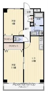 サンライズ天拝【2階】の間取り