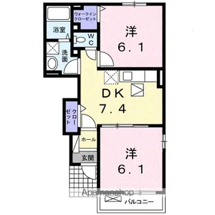 ブリーズメゾン【1階】の間取り