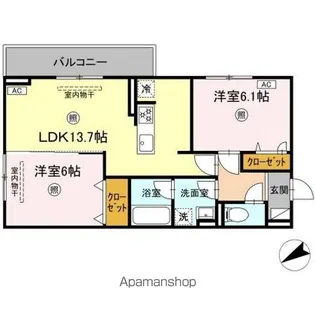 セルヴェール【3階】の間取り