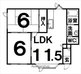 ミキハウス南町【2階】の間取り