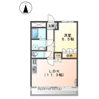 グレイス ヴィラⅠ【1階】の間取り