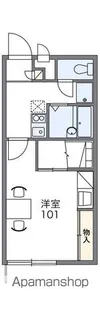 レオパレス眉山南【2階】の間取り