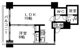 ティアラタワー中島倶楽部(Ⅰ−Ⅳ)【3306号室】の間取り