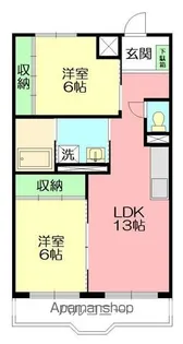 パノラマハイツ秋山【2階】の間取り