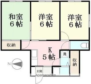 星山コーポ【401号室】の間取り