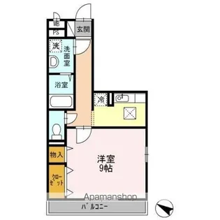 グラッサ新広【1階】の間取り