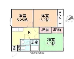 レジデンスR【1階】の間取り