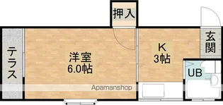 コーポ入江【103号室】の間取り