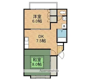 岩手県滝沢市穴口【アパート】の間取り