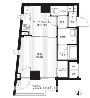 アヴニール元代々木【401号室】の間取り