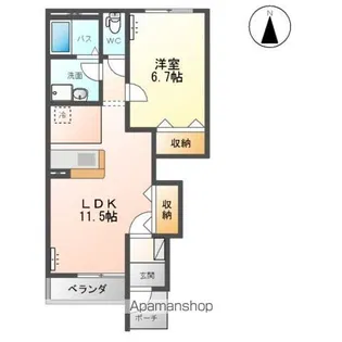 FRECCIA(フレシア)【1階】の間取り
