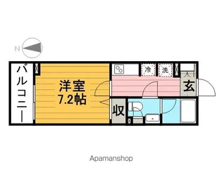 パークアクシス住吉【7階】の間取り