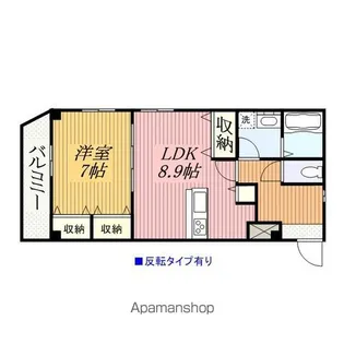 千葉県千葉市中央区長洲1丁目【マンション】の間取り
