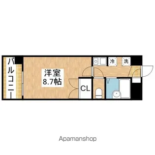 プロビデンス桜山【5C号室号室】の間取り